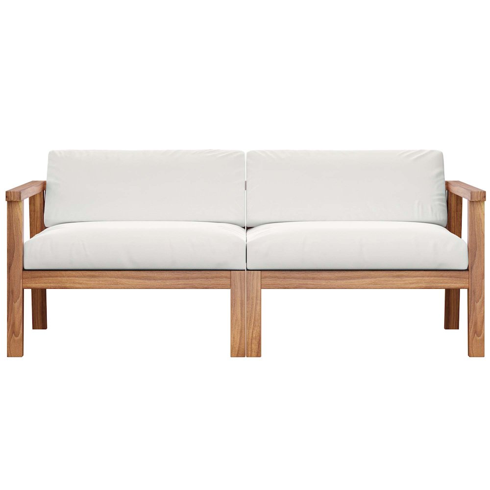 Bayport Outdoor Patio Teak Wood 2-Seater Loveseat