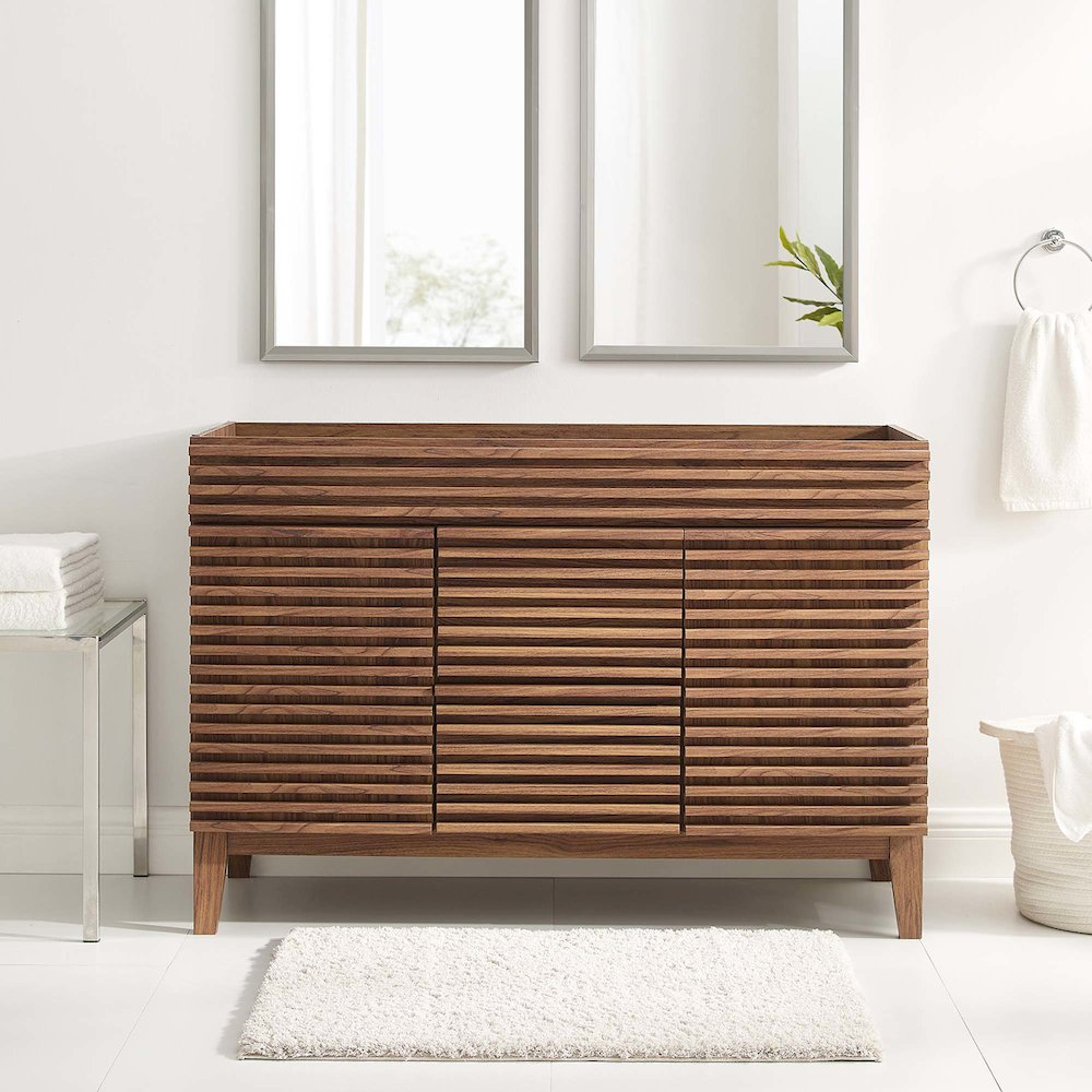 Render 48" Double Sink Compatible (Not Included) Bathroom Vanity Cabinet