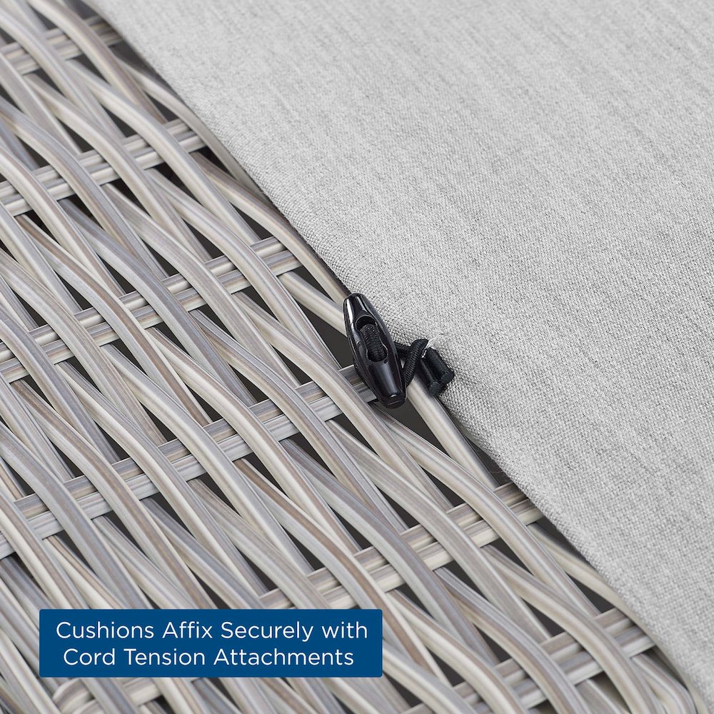 Conway 4-Piece Sunbrella Outdoor Patio Wicker Rattan Furniture Set