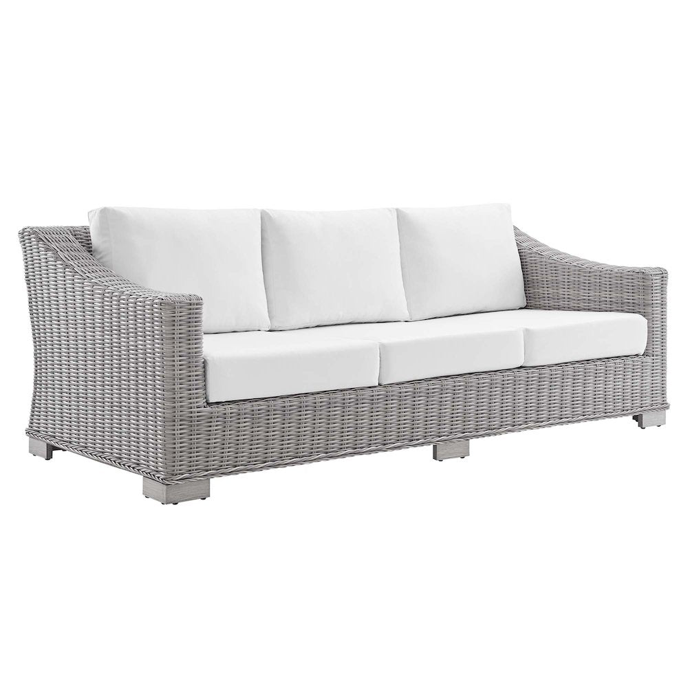 Conway 4-Piece Sunbrella Outdoor Patio Wicker Rattan Furniture Set