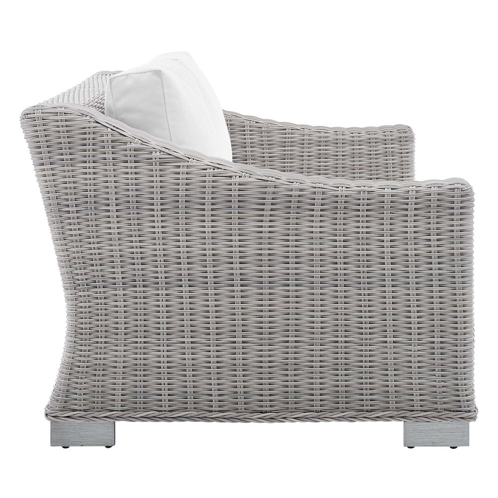 Conway 4-Piece Sunbrella Outdoor Patio Wicker Rattan Furniture Set