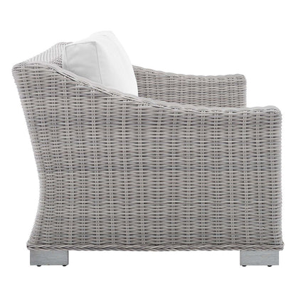 Conway 4-Piece Sunbrella Outdoor Patio Wicker Rattan Furniture Set