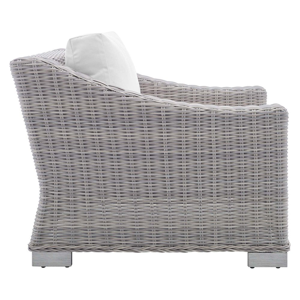 Conway 4-Piece Sunbrella Outdoor Patio Wicker Rattan Furniture Set
