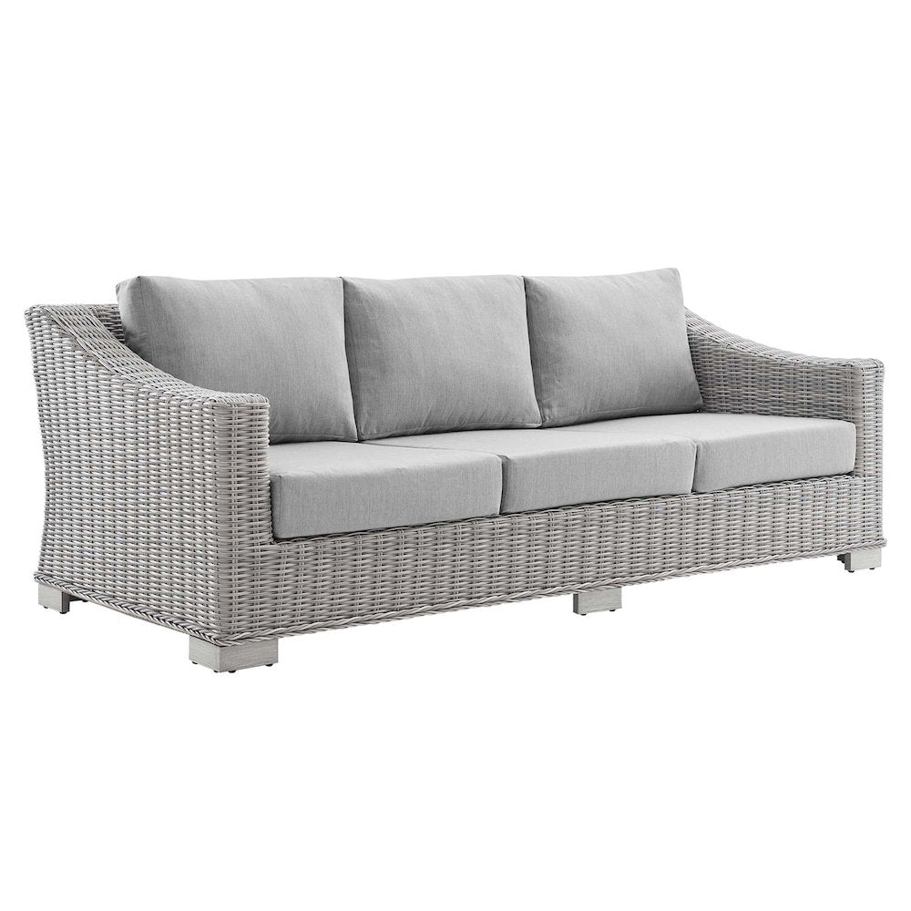 Conway 4-Piece Sunbrella Outdoor Patio Wicker Rattan Furniture Set