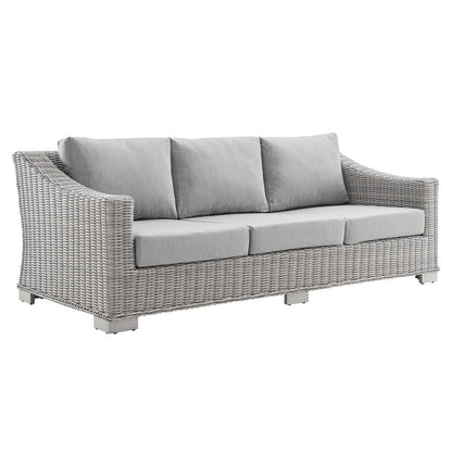 Conway 4-Piece Sunbrella Outdoor Patio Wicker Rattan Furniture Set