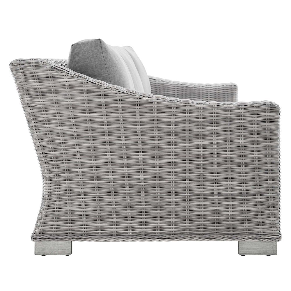 Conway 4-Piece Sunbrella Outdoor Patio Wicker Rattan Furniture Set