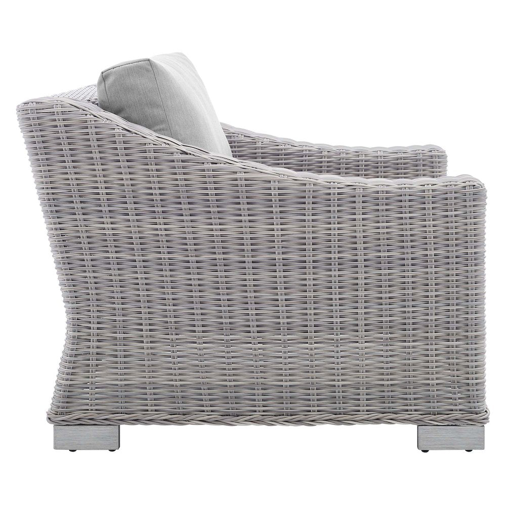 Conway 4-Piece Sunbrella Outdoor Patio Wicker Rattan Furniture Set