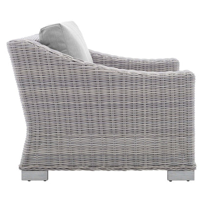 Conway 4-Piece Sunbrella Outdoor Patio Wicker Rattan Furniture Set
