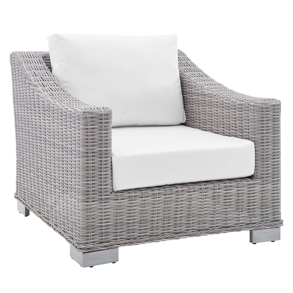 Conway 4-Piece Sunbrella Outdoor Patio Wicker Rattan Furniture Set