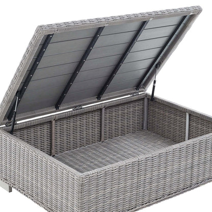 Conway 4-Piece Sunbrella Outdoor Patio Wicker Rattan Furniture Set