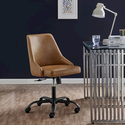 Designate Swivel Vegan Leather Office Chair