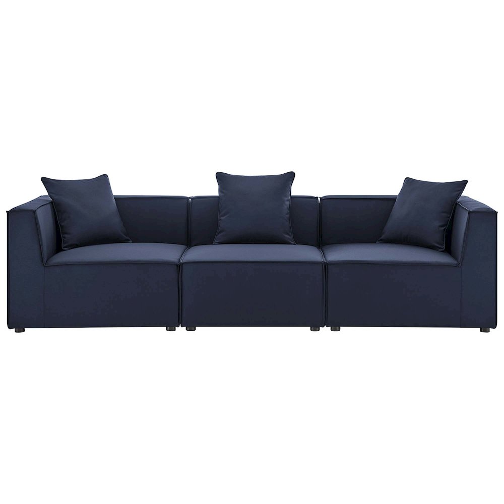 Saybrook 3-Piece Outdoor Patio Upholstered Sectional Sofa
