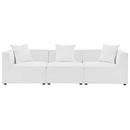 Saybrook 3-Piece Outdoor Patio Upholstered Sectional Sofa