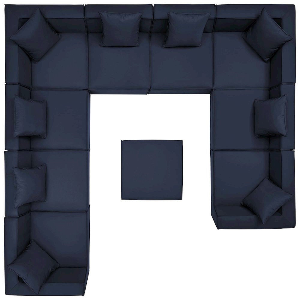 Saybrook 10-Piece Outdoor Patio Upholstered Sectional Sofa
