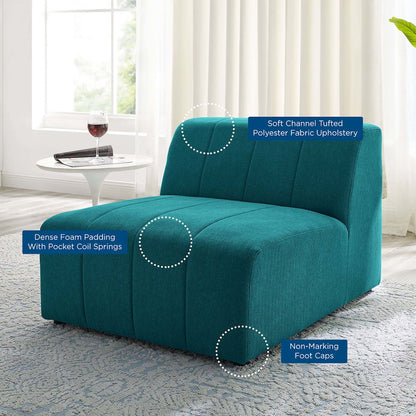 Bartlett Upholstered Fabric Armless Chair