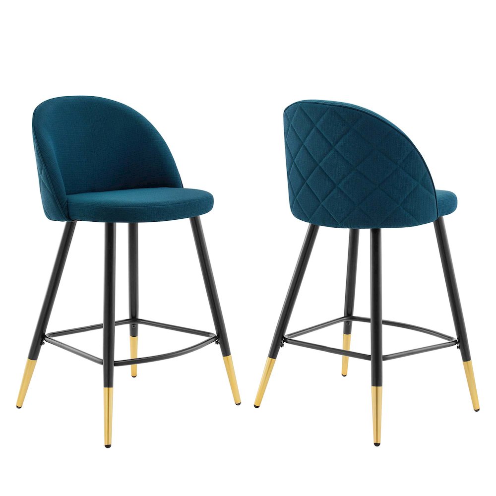 Cordial Fabric Counter Stools Set of 2