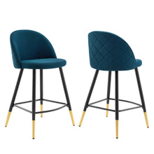 Cordial Fabric Counter Stools Set of 2