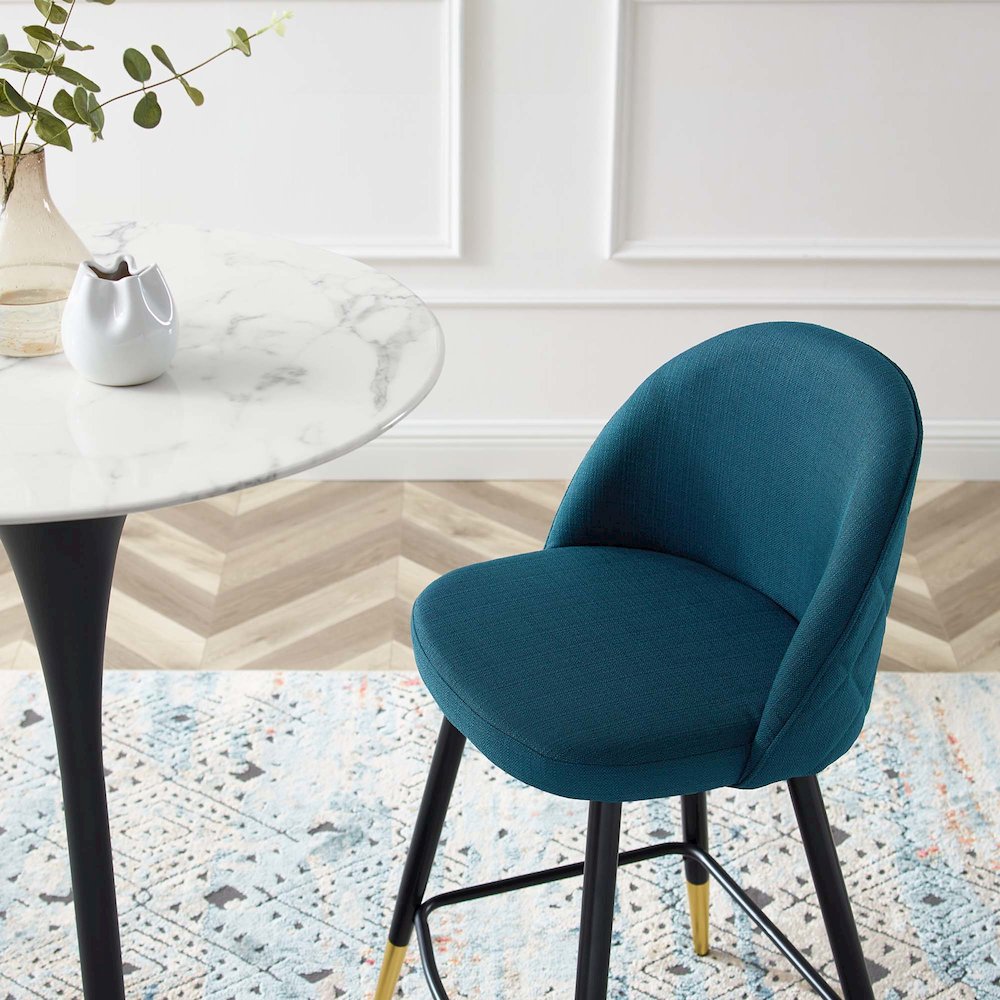 Cordial Fabric Counter Stools Set of 2
