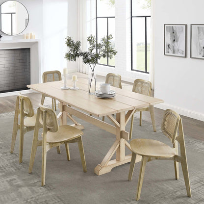 Windchime 71" Wood Dining Table