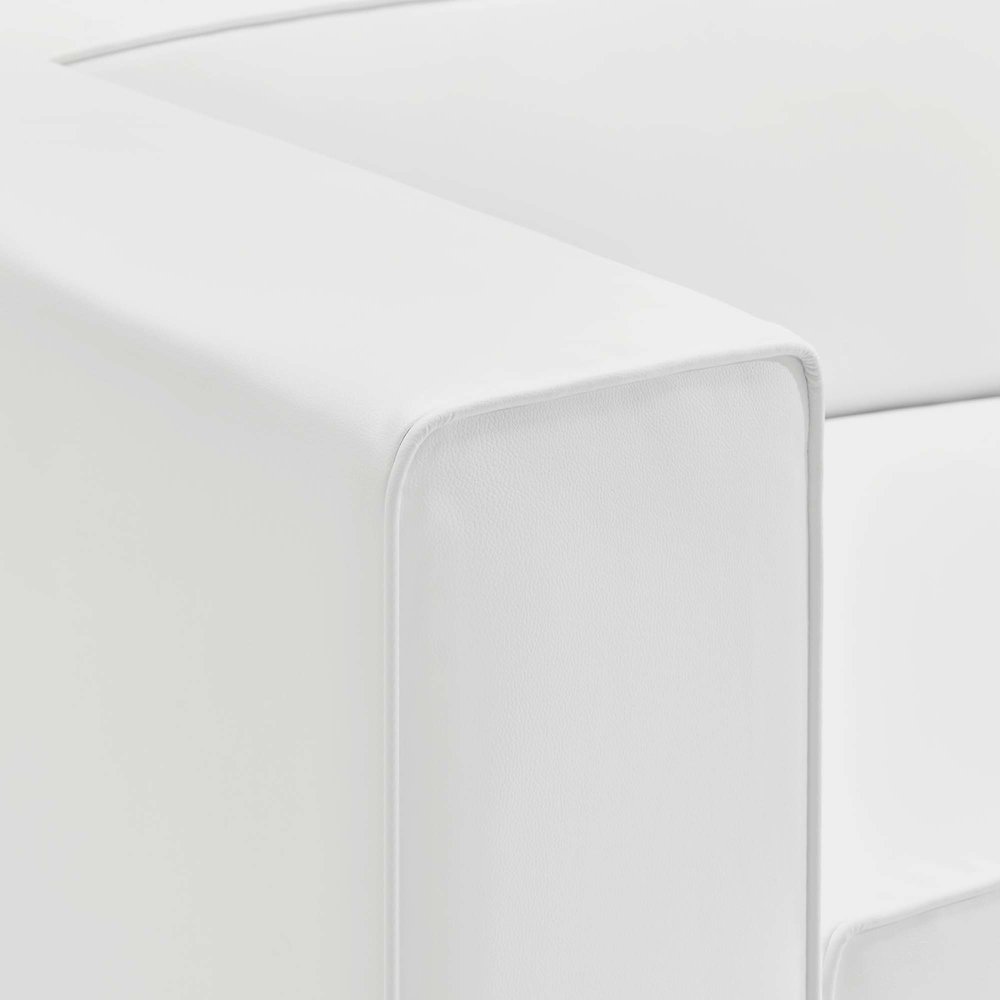 Mingle Vegan Leather Right-Arm Chair