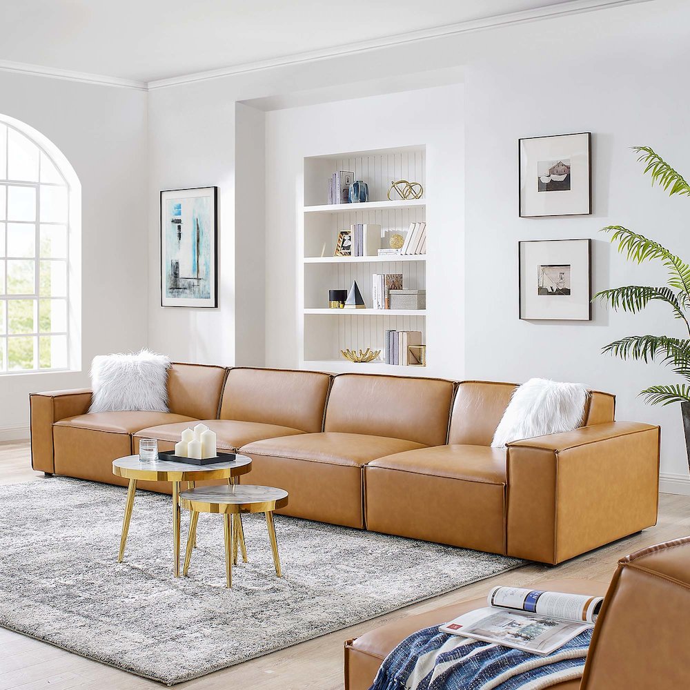 Restore 4-Piece Vegan Leather Sofa