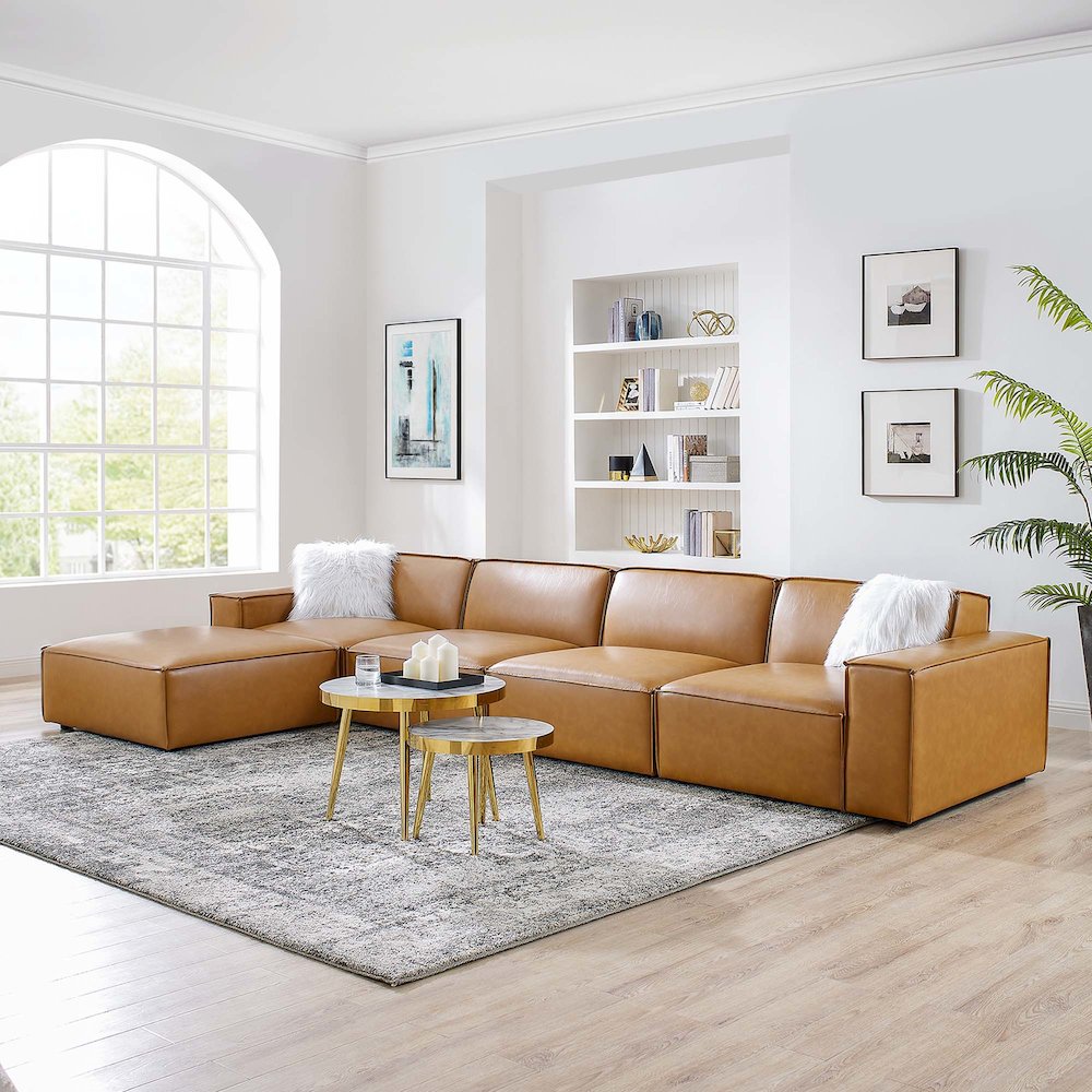 Restore 5-Piece Vegan Leather Sectional Sofa