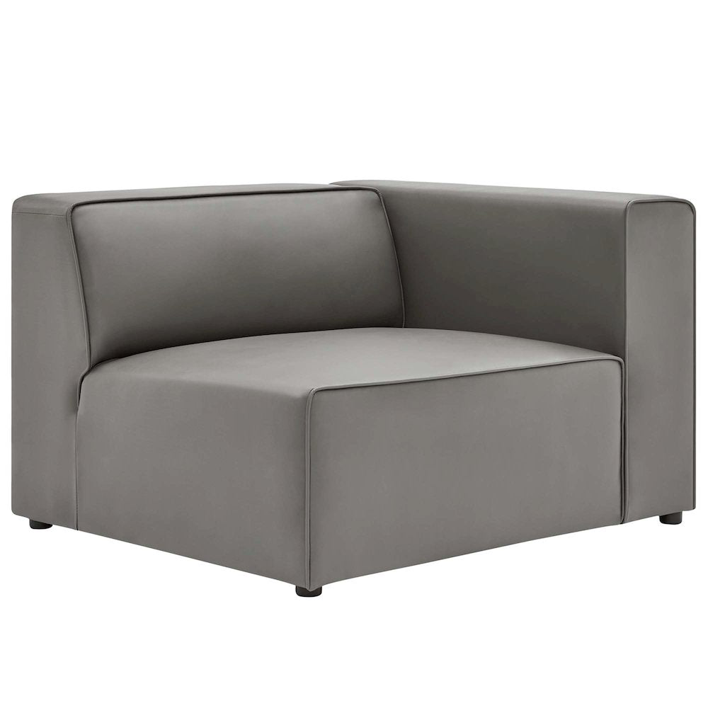 Mingle 2-Piece Vegan Leather Sectional Sofa Loveseat