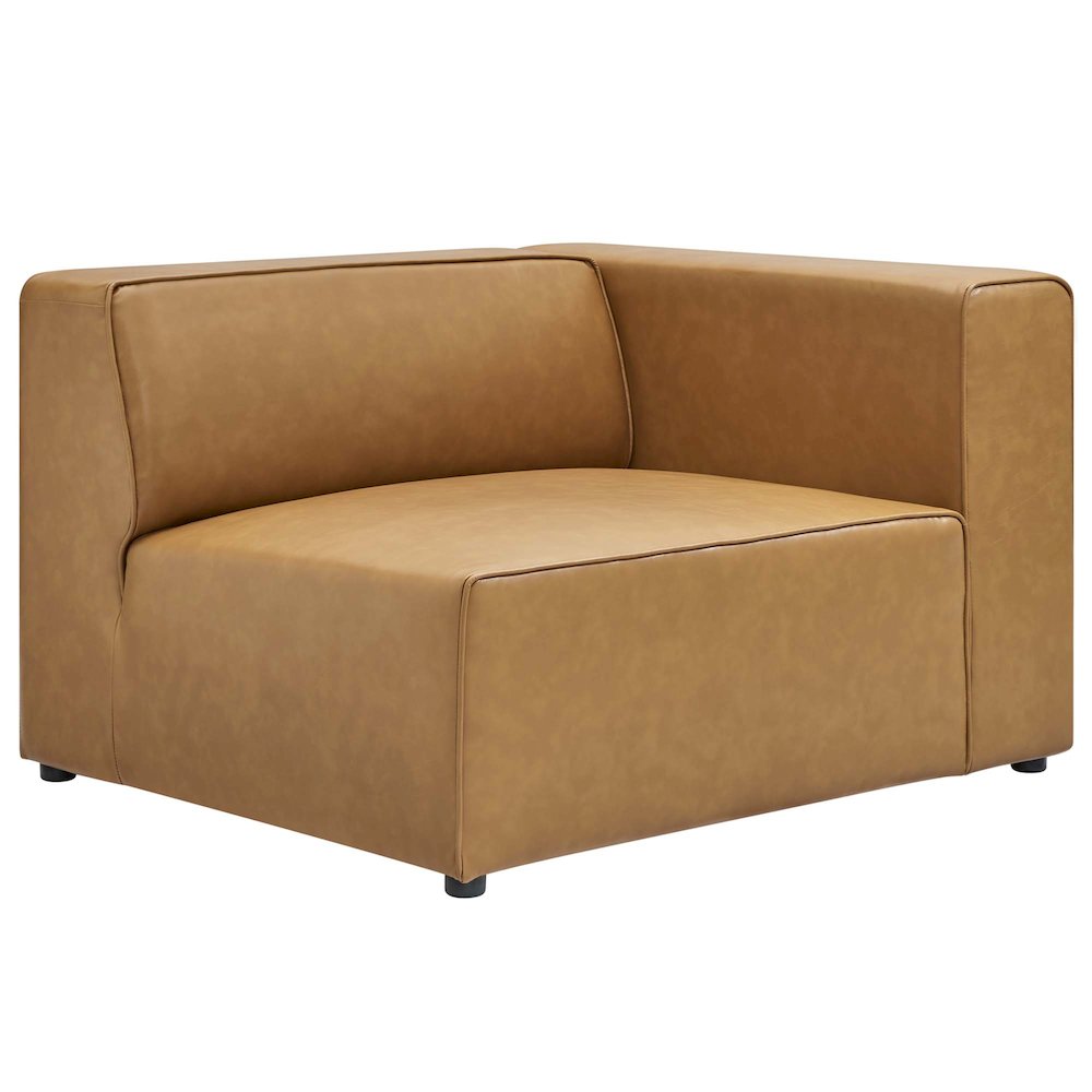 Mingle 2-Piece Vegan Leather Sectional Sofa Loveseat