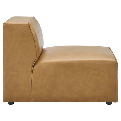 Mingle 3-Piece Vegan Leather Sectional Sofa