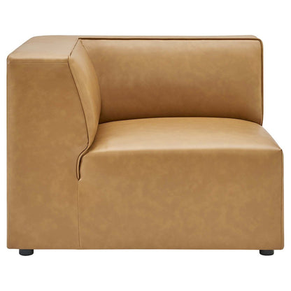 Mingle 7-Piece Vegan Leather Sectional Sofa