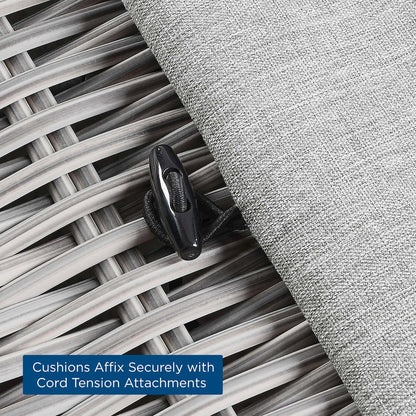 Conway Outdoor Patio Wicker Rattan Corner Chair