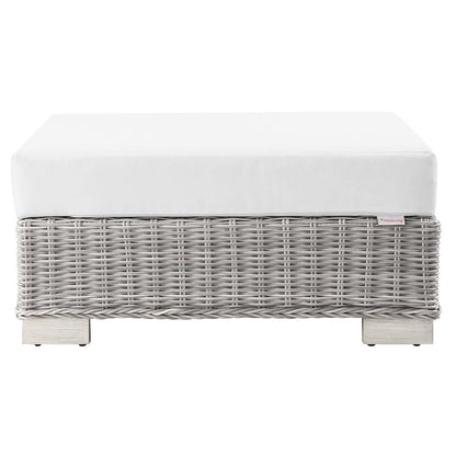 Conway Outdoor Patio Wicker Rattan Ottoman