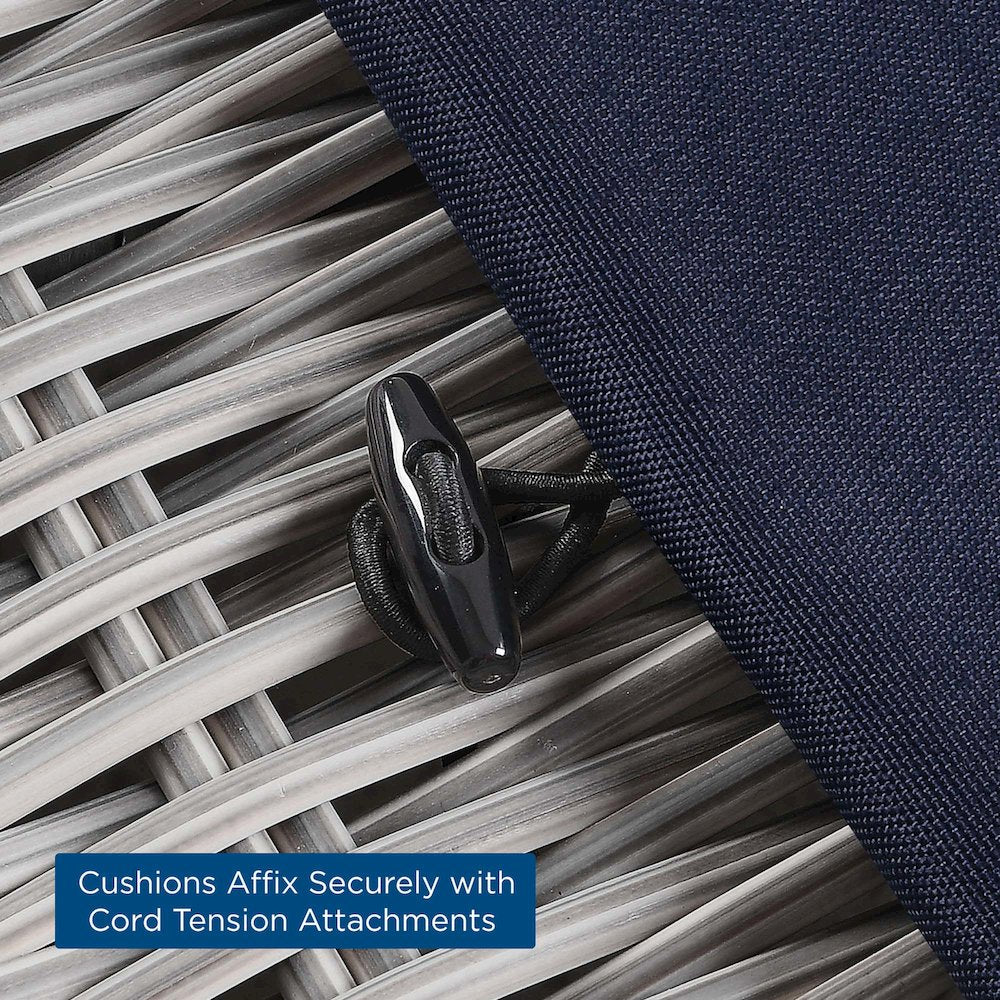 Conway Outdoor Patio Wicker Rattan Armless Chair