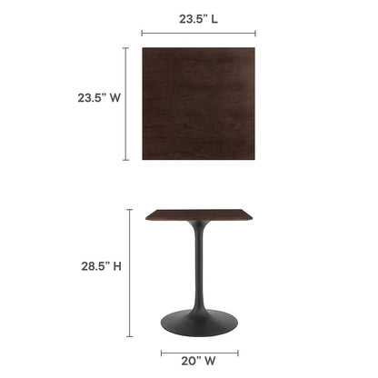 Lippa 24" Square Wood Dining Table