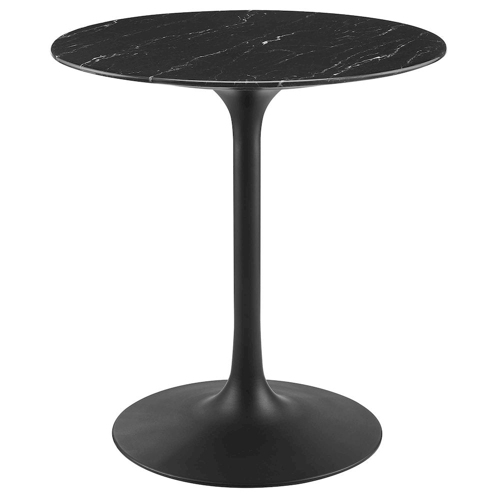 Lippa 28" Round Faux Marble Dining Table