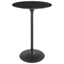 Lippa 28" Round Faux Marble Bar Table