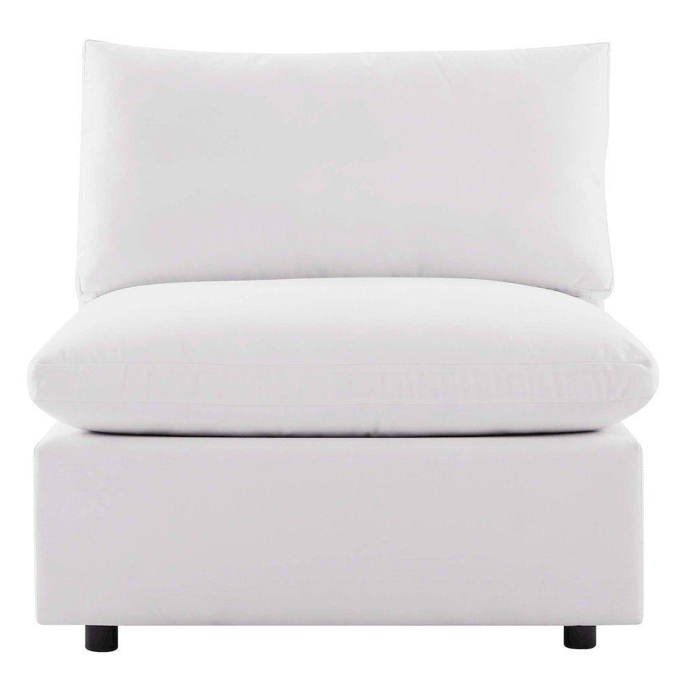 Commix Overstuffed Outdoor Patio Armless Chair