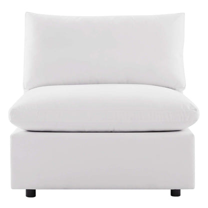 Commix Overstuffed Outdoor Patio Armless Chair