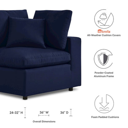 Commix Sunbrella Outdoor Patio Corner Chair