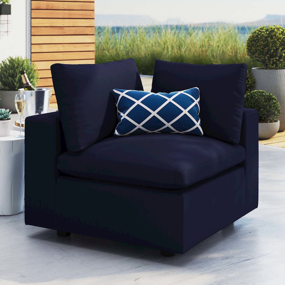 Commix Sunbrella Outdoor Patio Corner Chair