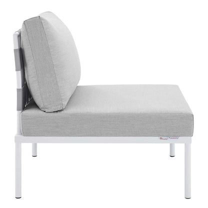 Harmony Sunbrella Outdoor Patio Aluminum Armless Chair