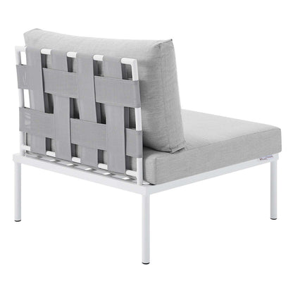Harmony Sunbrella Outdoor Patio Aluminum Armless Chair