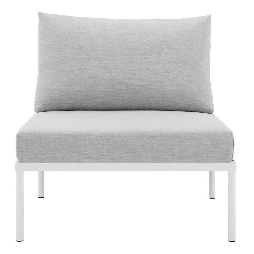 Harmony Sunbrella Outdoor Patio Aluminum Armless Chair