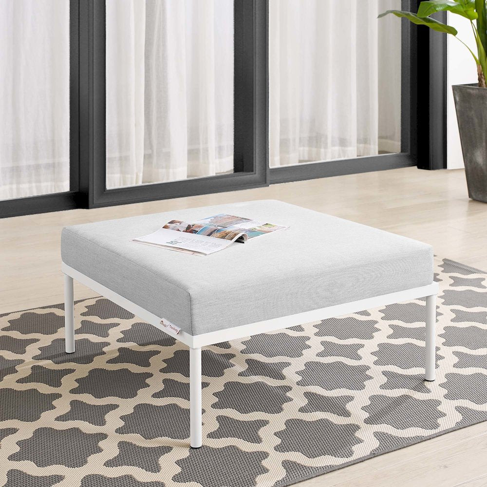 Harmony Sunbrella Outdoor Patio Aluminum Ottoman