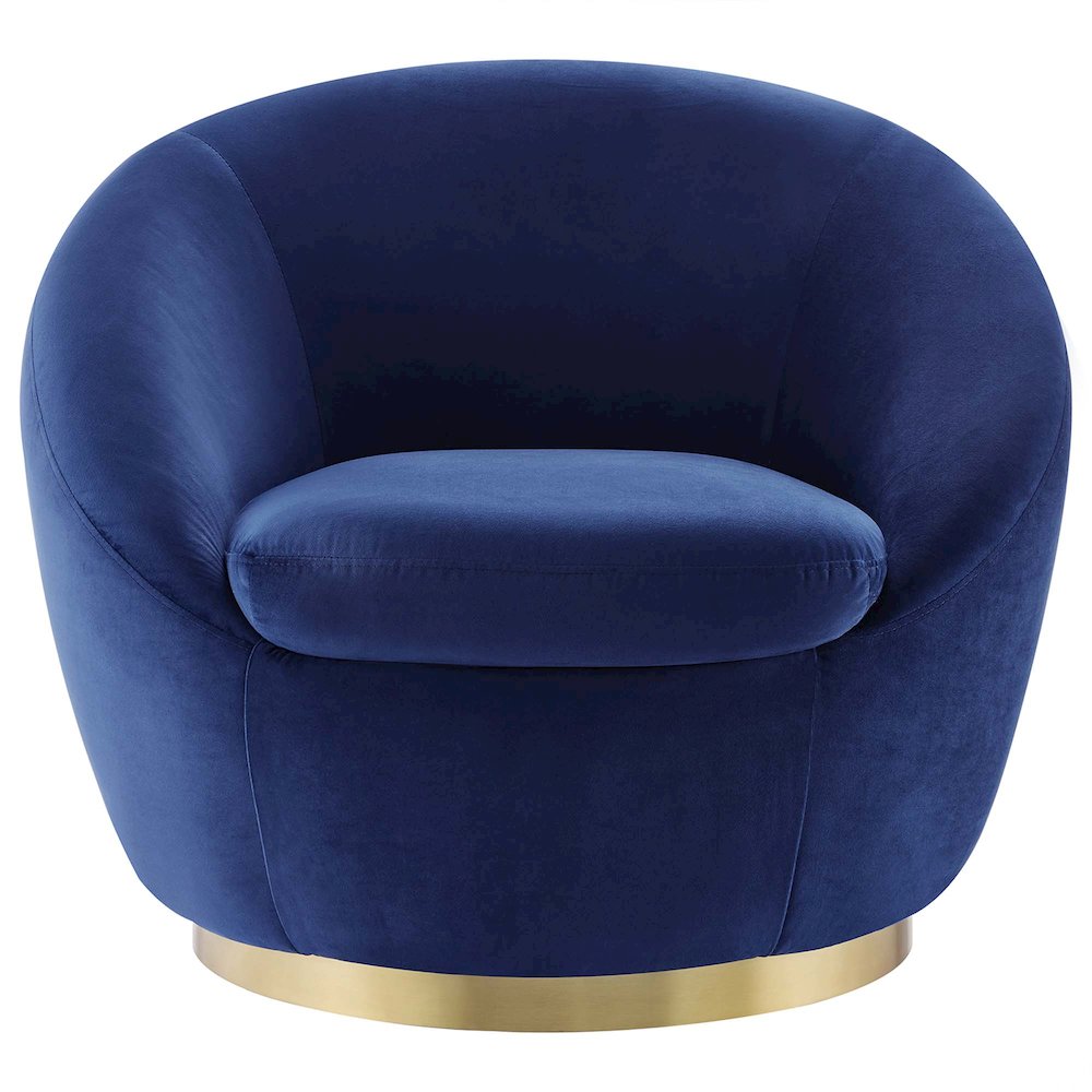 Buttercup Performance Velvet Swivel Chair