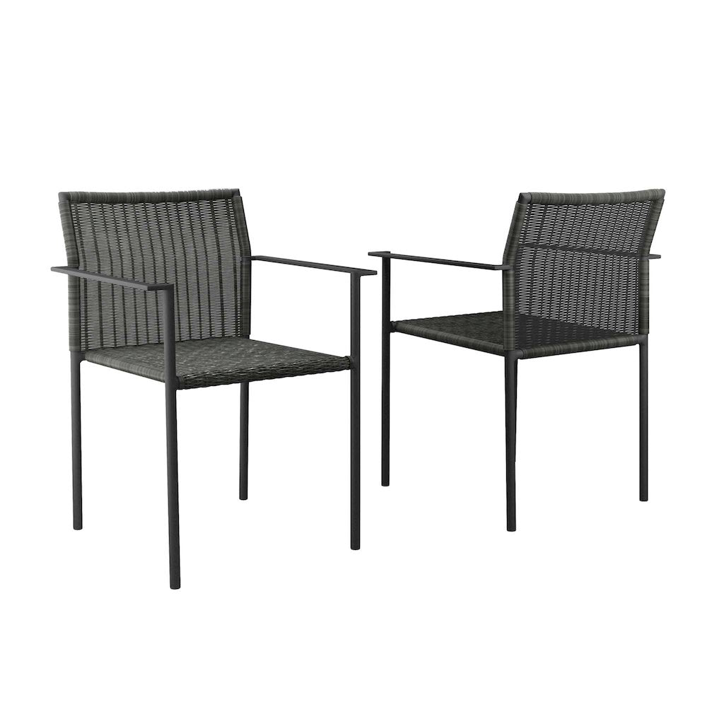 Lagoon Outdoor Patio Dining Armchairs Set of 2