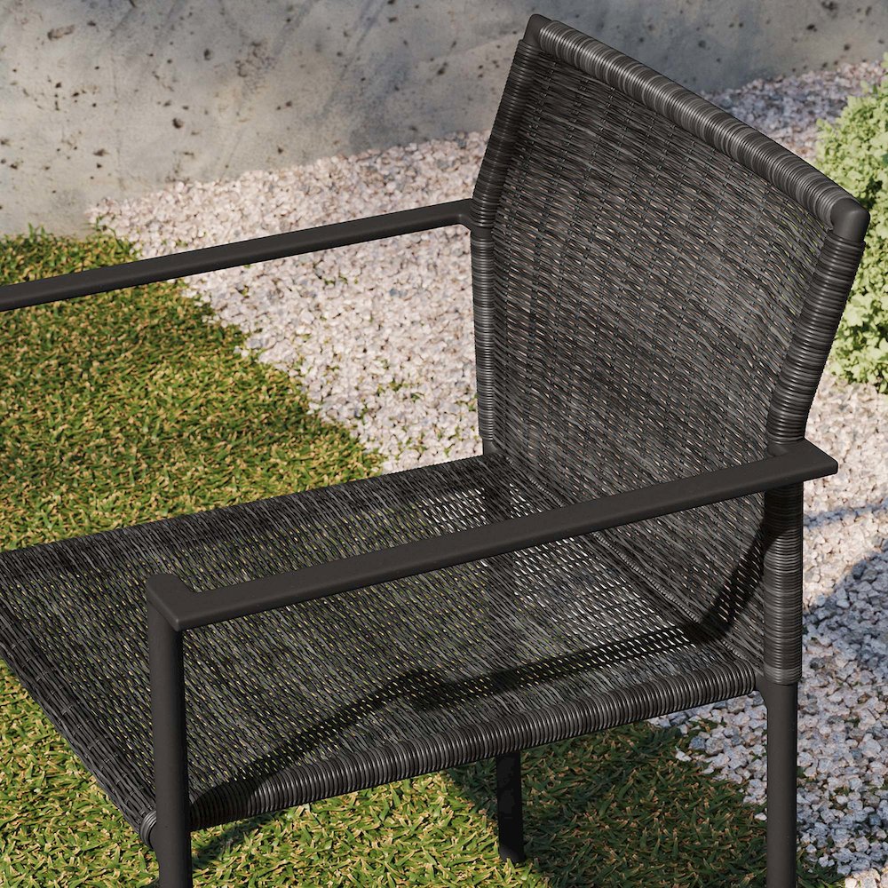 Lagoon Outdoor Patio Dining Armchairs Set of 2
