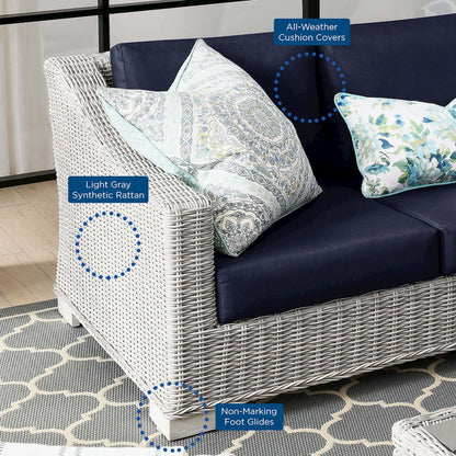 Conway 4-Piece Outdoor Patio Wicker Rattan Furniture Set