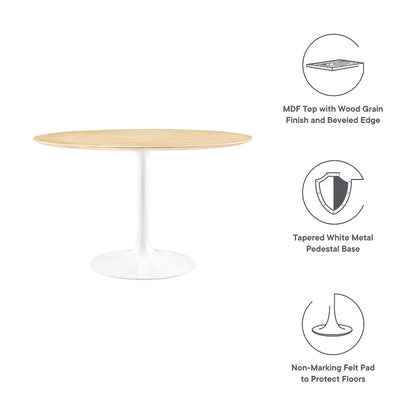 Lippa 48" Round Wood Dining Table