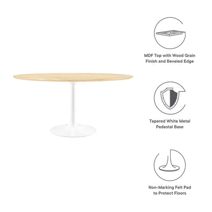 Lippa 60" Round Wood Dining Table